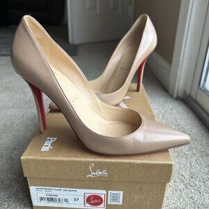 Christian Louboutin Apostrophy Pump 100 NAPPA Nude